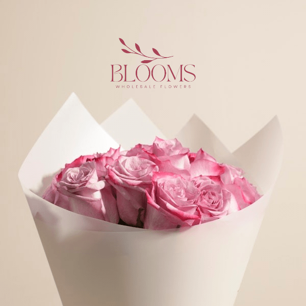 Bouquet Of Purple Rose - Blooms Flowers