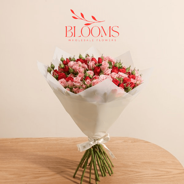Mix Spray Rose Red & Pink - Blooms Flowers