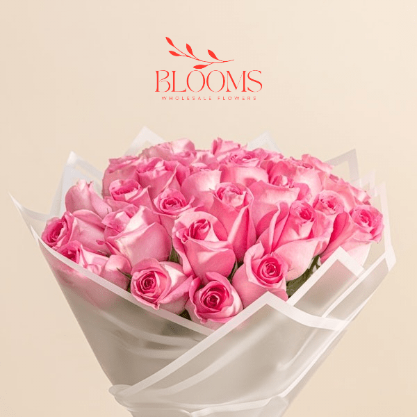 Pink Rose Bouquet - Blooms Flowers