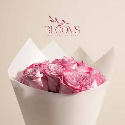 Bouquet Of Purple Rose - Blooms Flowers