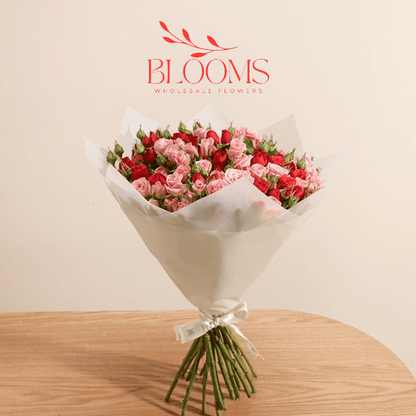 Mix Spray Rose Red & Pink - Blooms Flowers